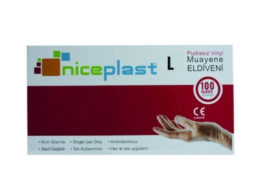 Niceplast Pudrasız Eldiven 100lü L - Large - Niceplast