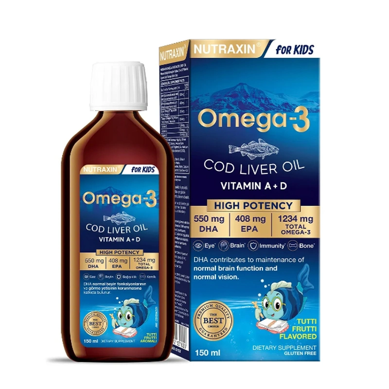 Nutraxin Omega 3 Şurup Karışık Meyve Aromalı 150 ml - Nutraxin