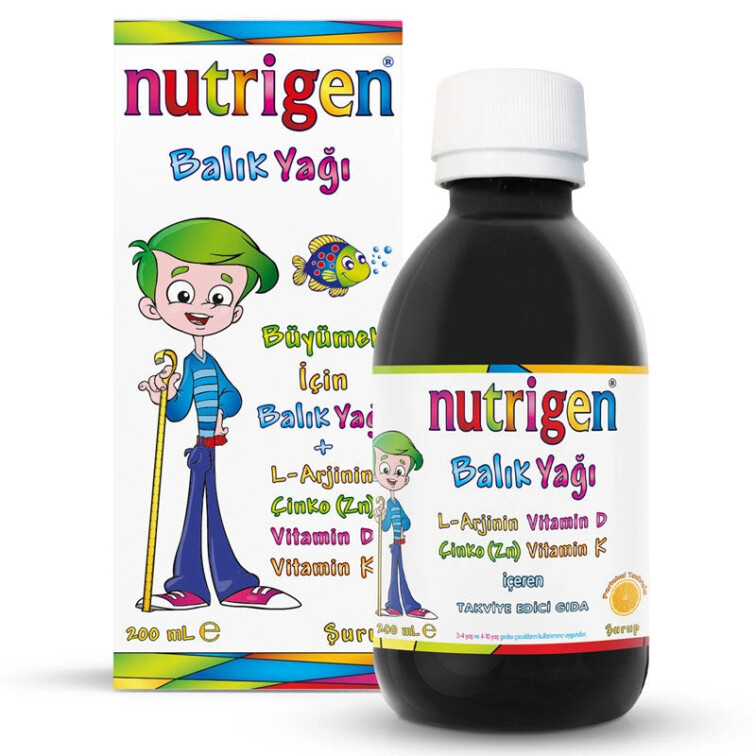 Nutrigen Portakal Aromalı Balık Yağı Şurubu 200 ml - Nutrigen 