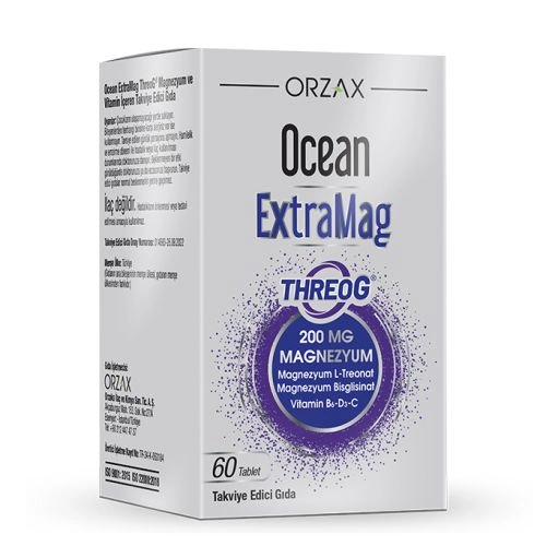Orzax Ocean ExtraMag Threog Takviye Edici Gıda 60 Tablet - Orzax Ocean