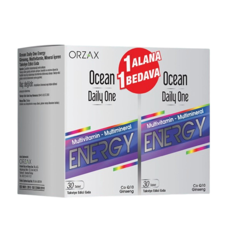 Ocean Daily One Energy 30 Tablet 1 Alana 1 Bedava - Ocean Orzax