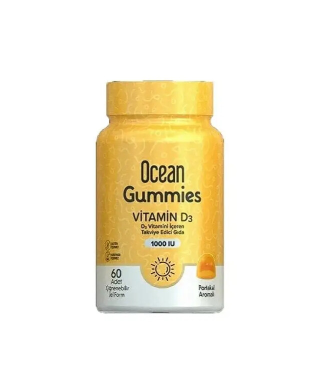 Ocean Gummies Vitamin D3 60 Çiğneme Form - Ocean Orzax