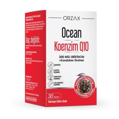Ocean Koenzim Q10 200 mg 30 Kapsül - Orzax Ocean