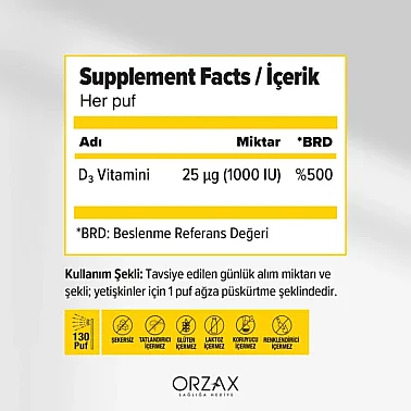 Ocean Vitamin D3 1000 IU Oral Sprey 20 ml - 2