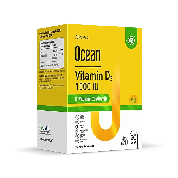 Ocean Vitamin D3 1000 IU Oral Sprey 20 ml - 1