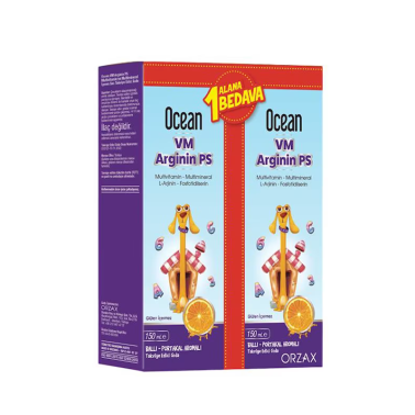 Ocean VM Arjinin PS Sıvı Takviye Edici Gıda 150 ml 1 Alana 1 Bedava - Orzax Ocean