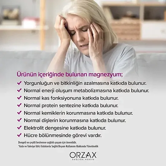 Orzax Ocean ExtraMag Threog Takviye Edici Gıda 60 Tablet - 4