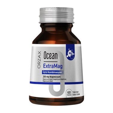 Orzax Ocean ExtraMag Üçlü Magnezyum Kombinasyonu 60 Tablet - Ocean Orzax