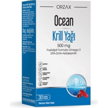 Orzax Ocean Krill Oil 30 Kapsül - Orzax Ocean