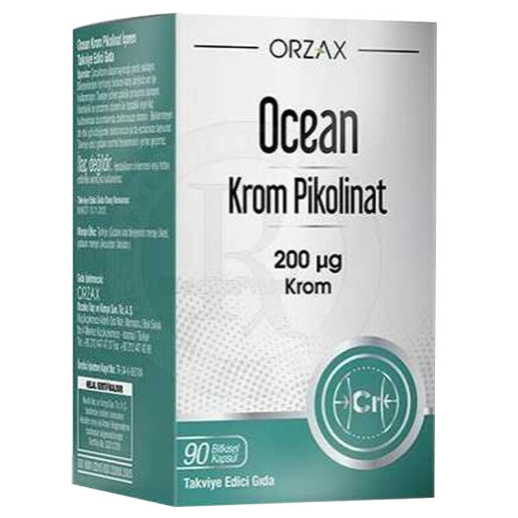 Orzax Ocean Krom Pikolinat 90 Bitkisel Kapsül - Ocean Orzax