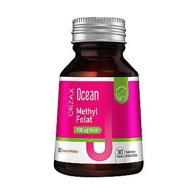 Orzax Ocean Methyl Folat 30 Tablet - Orzax Ocean