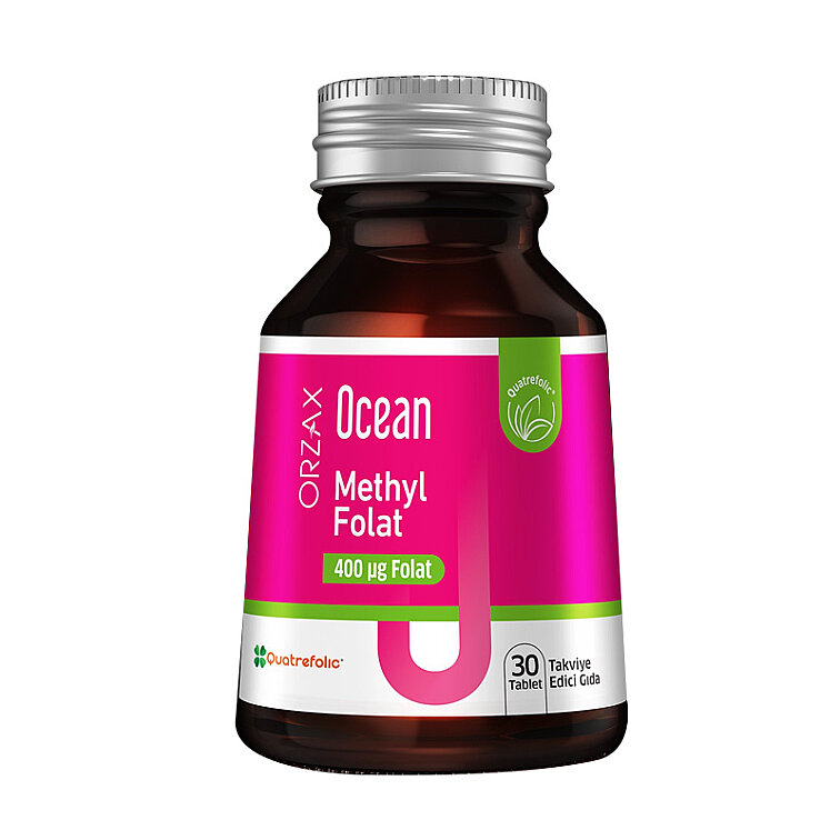 Orzax Ocean Methyl Folat 30 Tablet - 1