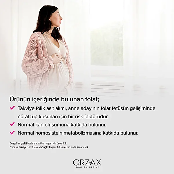 Orzax Ocean Methyl Folat 30 Tablet - 2