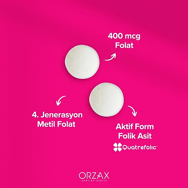 Orzax Ocean Methyl Folat 30 Tablet - 3