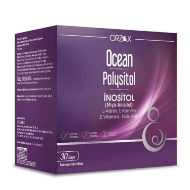 Orzax Ocean Polysitol Takviye Edici Gıda 30 Saşe - Folik Asit 400 µg - Orzax Ocean