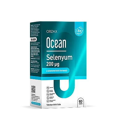 Orzax Ocean Selenyum 200 mcg Yüksek Doz 60 Tablet - Orzax Ocean