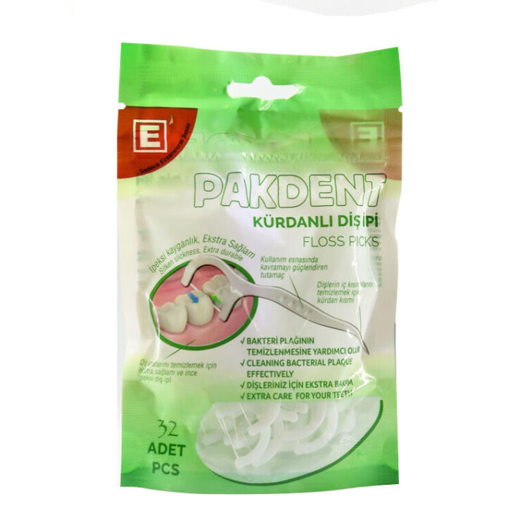 Pakdent Kürdanlı Diş İpi 32 Adet - 1