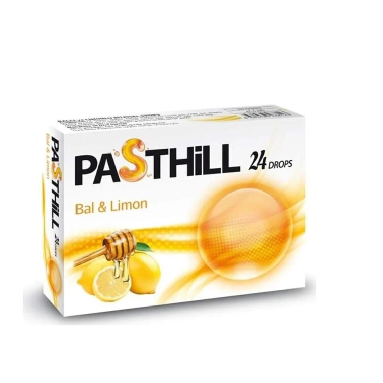 Pasthill Bal ve Limon Pastil Drops 24 Adet - LedaPharma
