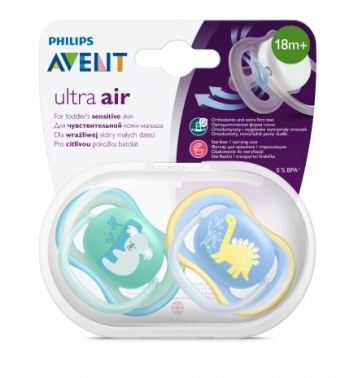 Avent SCF349/11 Ultra Air 18 Ay+ Emzik Erkek 2'li - Philips Avent