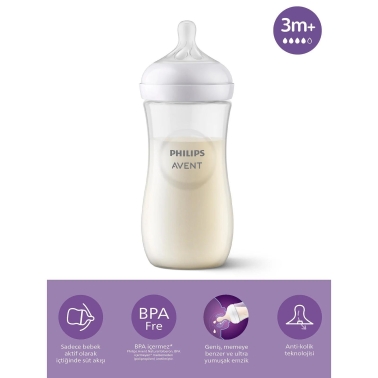 Philips Avent Doğal Tepkili Natural Response PP Biberon 330ml 3+ Ay - Philips Avent
