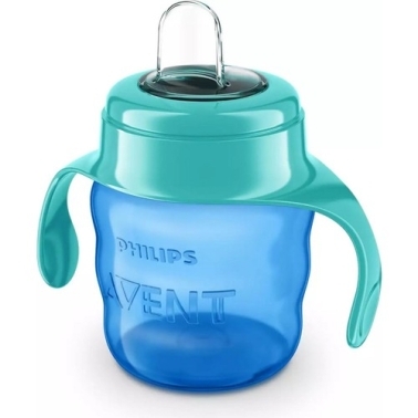 Philips Avent Eğitici Damlatmaz Bardak 6 ay+  200 ml Mavi SCF551/05 - Philips Avent