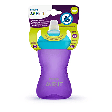 Philips Avent Yumuşak Uçlu Bardak 9 Ay+ 300 ml (Mor) - Philips Avent