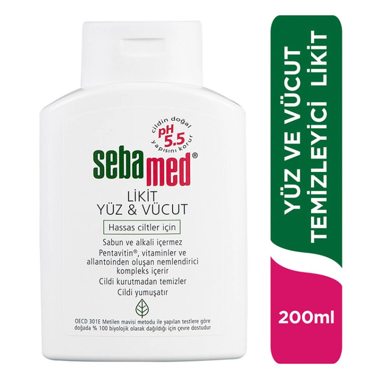 Sebamed Likit Yüz ve Vücut Temizleyici Jel 200 ml - sebamed