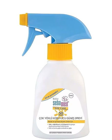 Sebamed SPF50+ 200 ml Çok Yönlü Koruyucu Bebek Güneş Spreyi - 1