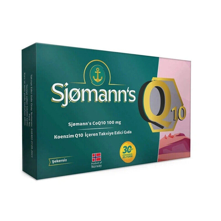 Sjomann’s CoQ10 100 mg İçeren Takviye Edici Gıda 30 Adet Çiğnenebilir Jel Form - Easyvit