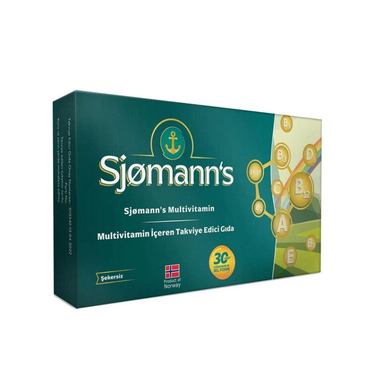 Sjomann’s Multivitamin İçeren Takviye Edici Gıda 30 Adet Çiğnenebilir Jel Form - Easyvit