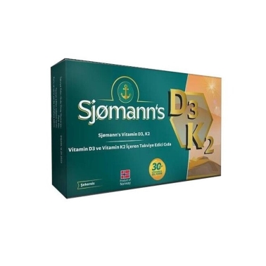 Sjomann's Vitamin D3 K2 Çiğnenebilir Jel Form - Easyvit