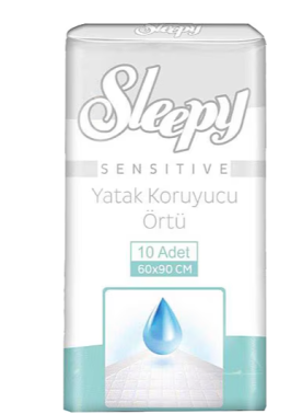 Sleepy Sensitive Hasta Yatak Koruyucu 60x90 10 Adet - sleepy