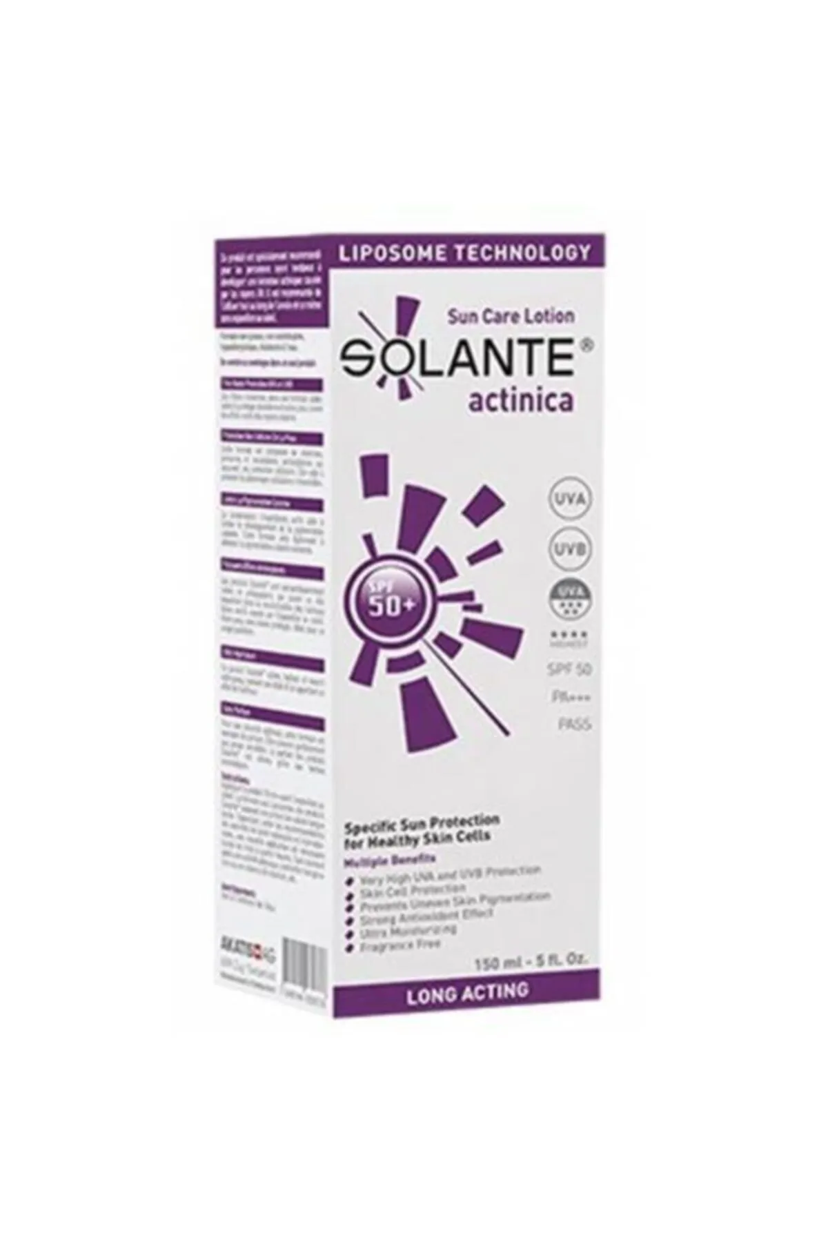Solante Actinica Sun Care Lotion SPF 50+ 150 ml - Solante