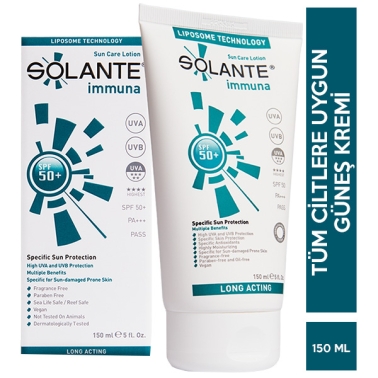 Solante Immuna SPF 50+ Güneş Losyonu 150 ml - Solante