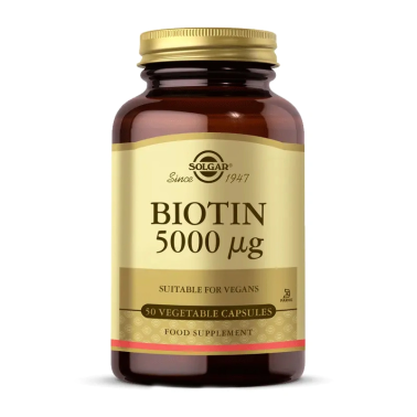 Solgar Biotin 5000 mcg 50 Kapsül - Solgar