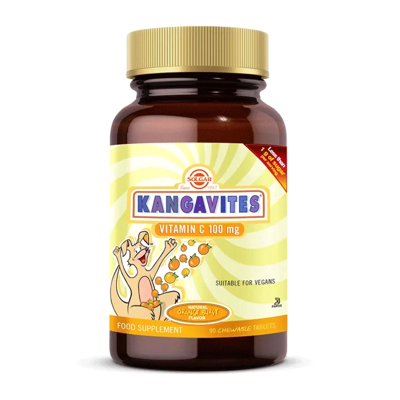 Solgar Kangavites Chewable Vitamin C 100 mg 90 Tablet - SOLGAR