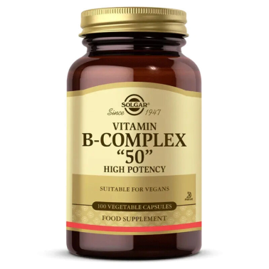 Solgar Vitamin B-Complex 50 - 100 Bitkisel Kapsül - Solgar