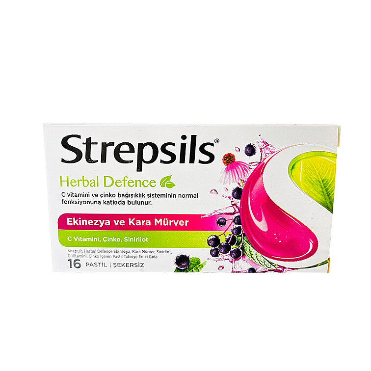 Strepsils Herbal Ekinezya Aromalı 16'lı Pastil - 1