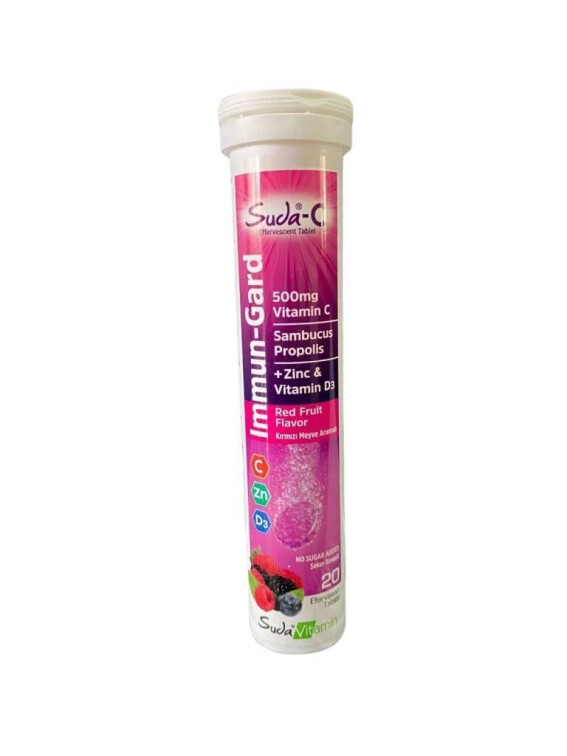 Suda C Immun Gard Red Fruit 20 Efervesan Tablet - Suda Collagen
