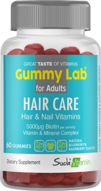 Suda Vitamin Gummy Lab Hair Care Vitamins For Adults 60 Gummies - Suda Vitamin