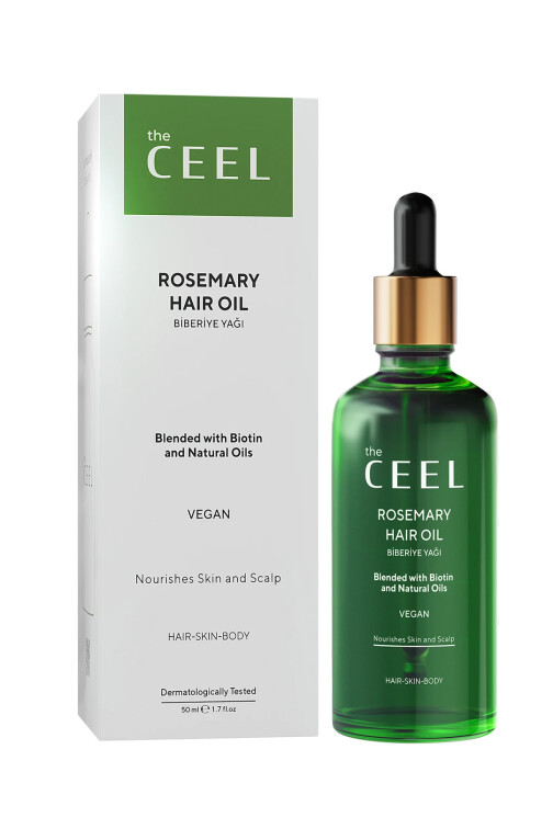 The Ceel Biberiye Yağı Biotin & Doğal Yağlar ile Güçlü Formül ( Cilt ve Saç Bakımı ) 50 ml - The Ceel