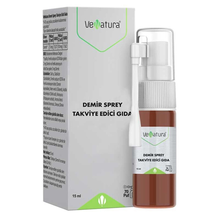 VeNatura Demir Sprey Takviye Edici Gıda 15 ml - VeNatura