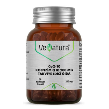 Venatura Koenzim Q10 200 mg 30 Yumuşak Kapsül - VeNatura
