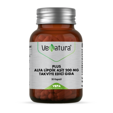 Venatura Plus Alfa Lipoik Asit 200 mg Takviye Edici Gıda 30 Kapsül - VeNatura