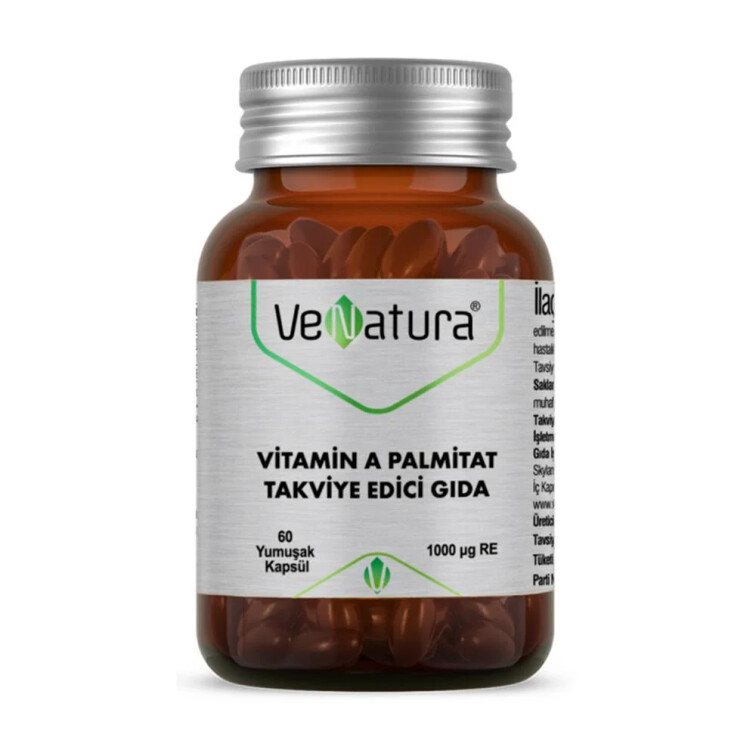 Venatura Vitamin A Palmitat 60 Kapsül - VeNatura