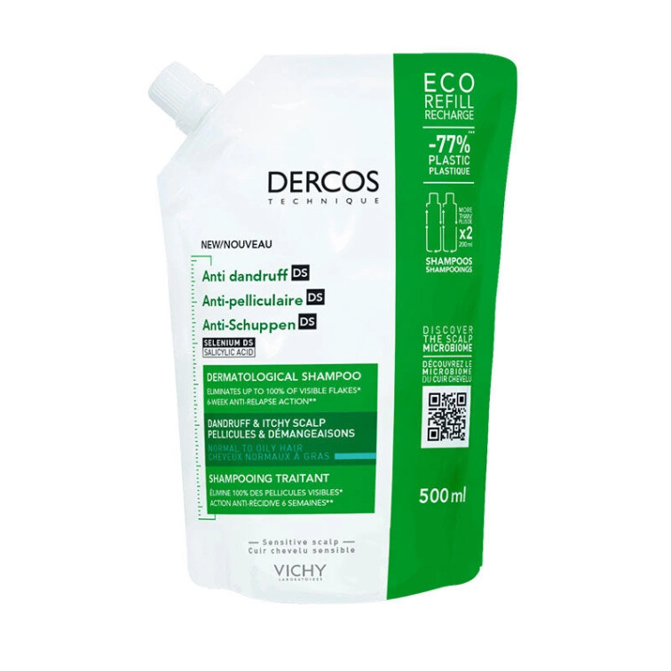 Vichy Dercos Anti Dandruff Kepek Karşıtı Şampuan 500 ml - Normal ve Yağlı Saçlar - Vichy