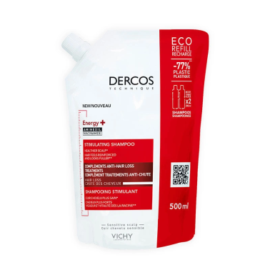 Vichy Dercos Energising Saç Dökülmesine Karşı Şampuan 500 ml - Refill - Vichy