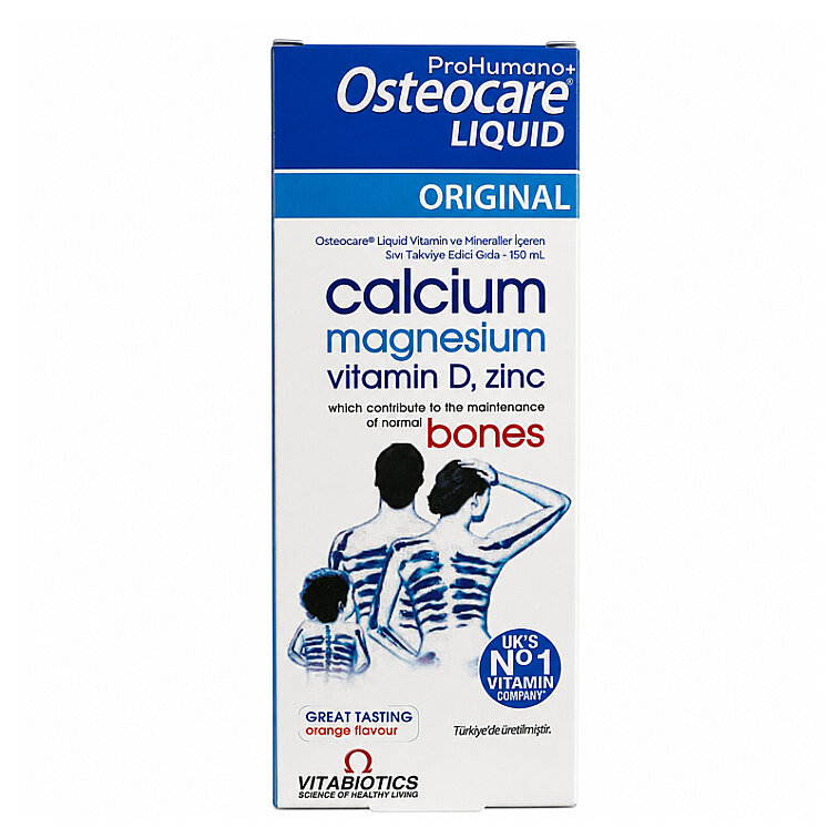 Vitabiotics Osteocare Liquid İçeren Sıvı Takviye Edici Gıda 150 ml - 1