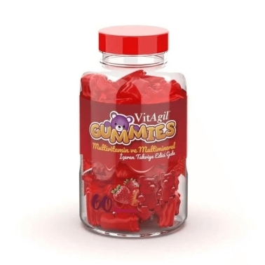 Vitagil Gummies Multivitamin Mineral 60 Adet Ciğnenebilir Tablet - VitaGlucan+