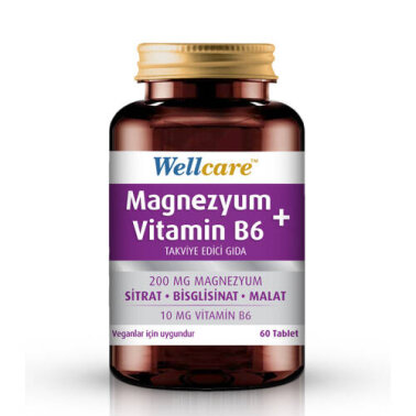 Wellcare Magnezyum + Vitamin B6 60 Tablet - Wellcare